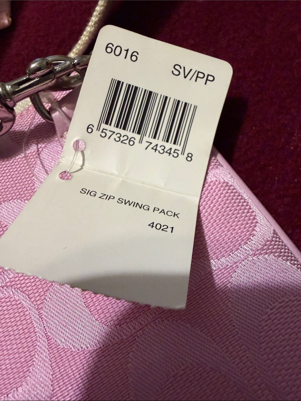 Coach Signature Mini Skinny and Pink Mini Bag - Picture 3 of 3